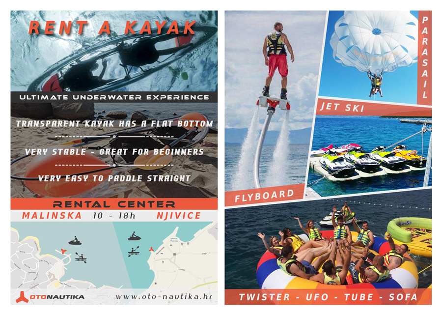 Brochure, flyer - OtoNautika rent - watersports